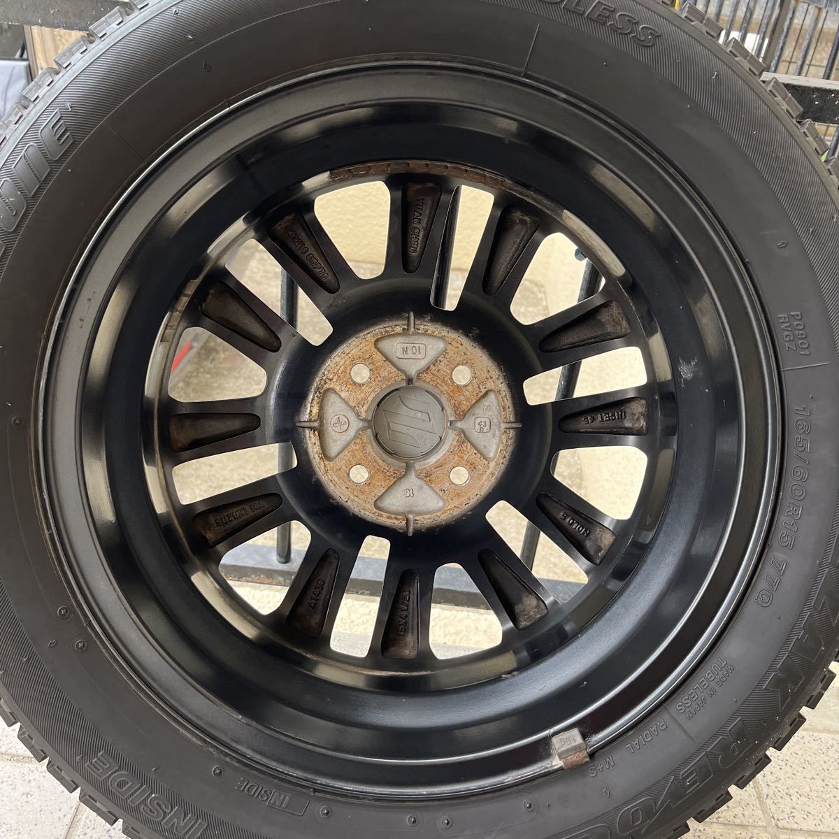 スズキ ハスラー 純正 ホイール 15×4.5J +45 4H PCD100 4本セット 