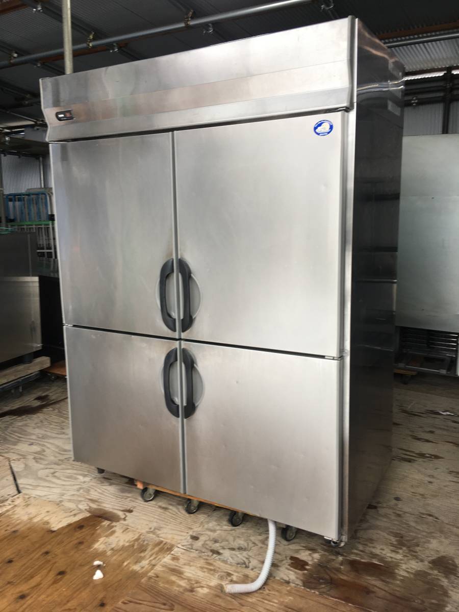 【引取り限定販売 埼玉県熊谷市】業務用 大型 4ドア縦型冷蔵庫 1438L 3相200V サンヨー（パナソニック） SRR-F1583SA 厨房 店舗
