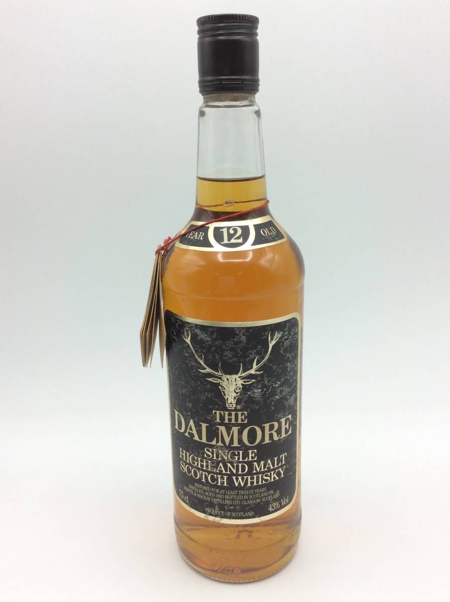 D22☆【未開栓】※訳アリ THE DALMORE 12年 ダルモア 12年 シングル ハイランド モルト スコッチウイスキー 750ml 43% ☆