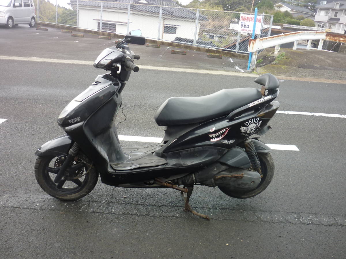シグナス125　中古　鍵付　車体番号SE12J-6204＊セル＆キッククラッキング圧縮有り　フロントデスク　廃車返納書付 メーター表示12900キロ
