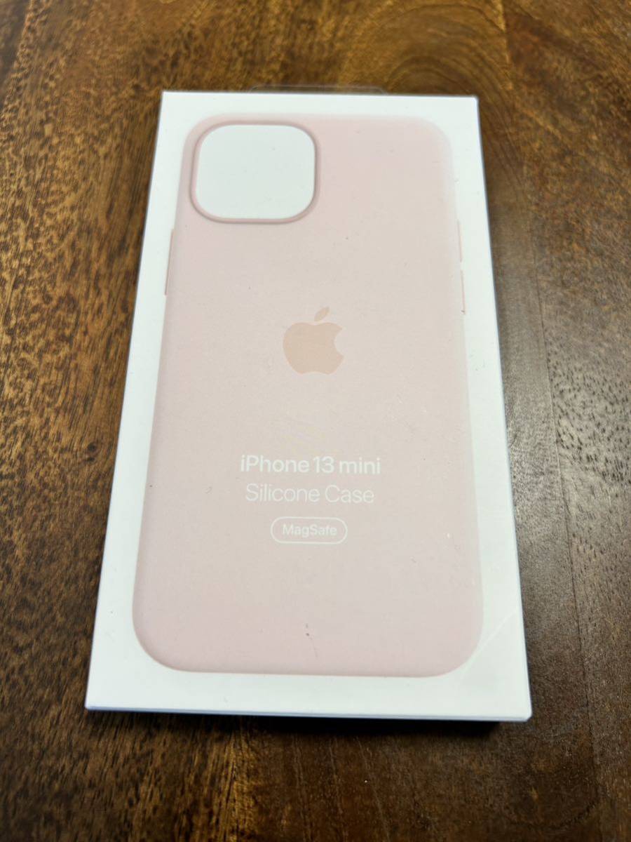 【新品未使用 / アップル純正】iPhone 13 mini シリコンケース・チョークピンク