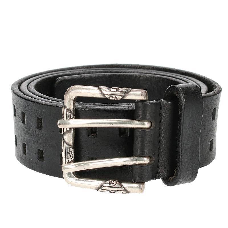 エンポリオアルマーニ EMPORIO ARMANI サイズ:52 パンチングレザーベルト 中古 BS99