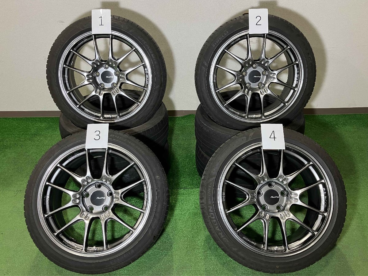 人気，新作登場 4本 ENKEI Racing GTC02 18インチ 8.5J +43 9.5J +40 5H PCD 114.3 ラジアル ピレリ ドラゴンスポーツ 225/45R18 245/40R18 Made in Japan(ラジアルタイヤ)｜売買されたオークション情報、yahooの商品情報をアーカイブ 5穴