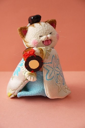 ハンドメイド 手作り 縮緬 ちりめん 古布 猫 お雛様 ひな祭り ねこ雛10 ハンドメイド 手作り 縮緬 ちりめん 古布 猫 お雛様 ひな祭り ねこ雛10