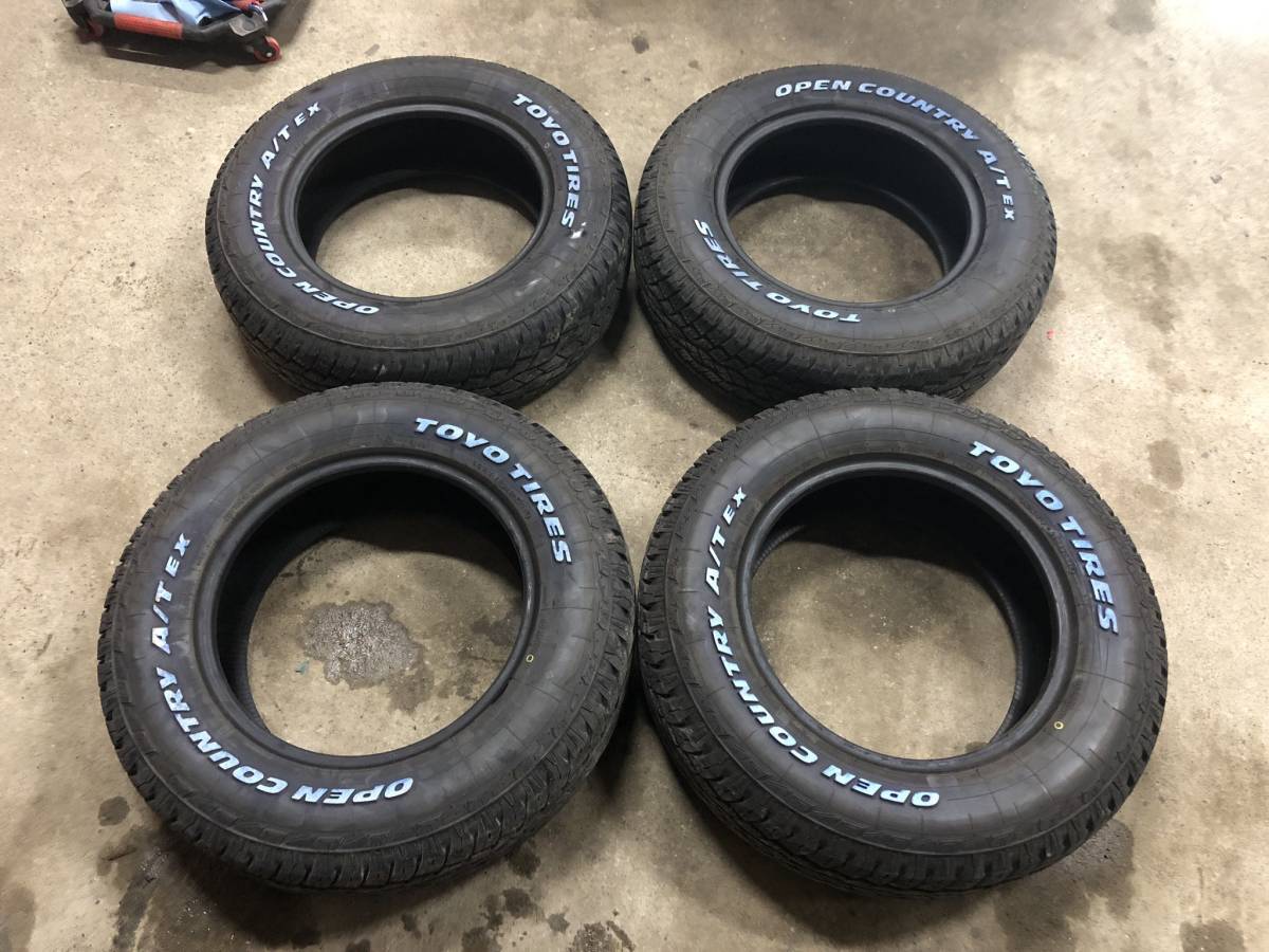 トーヨータイヤ OPEN COUNTRY A/T EX 215/70R16 バリ山4本セット ホワイトレター ジムニー シエラ JA11 JA22 JB23 JB64 JB33 JB43 JB74