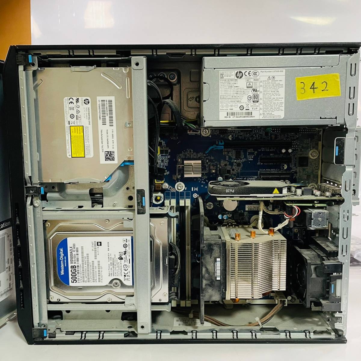342 起動確認OK HP Z2 SFF G4 Intel R Xeon R E-2144G CPU @ 3.60GHz 16GB 500GB ...