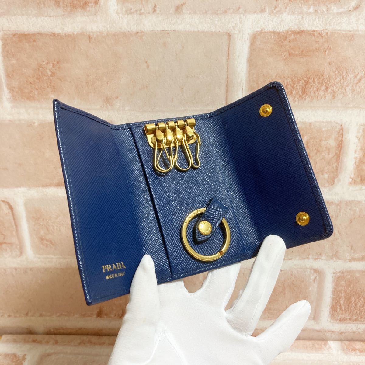●美品● 箱付き PRADA プラダ スプリットリング キーケース ブリエッタ