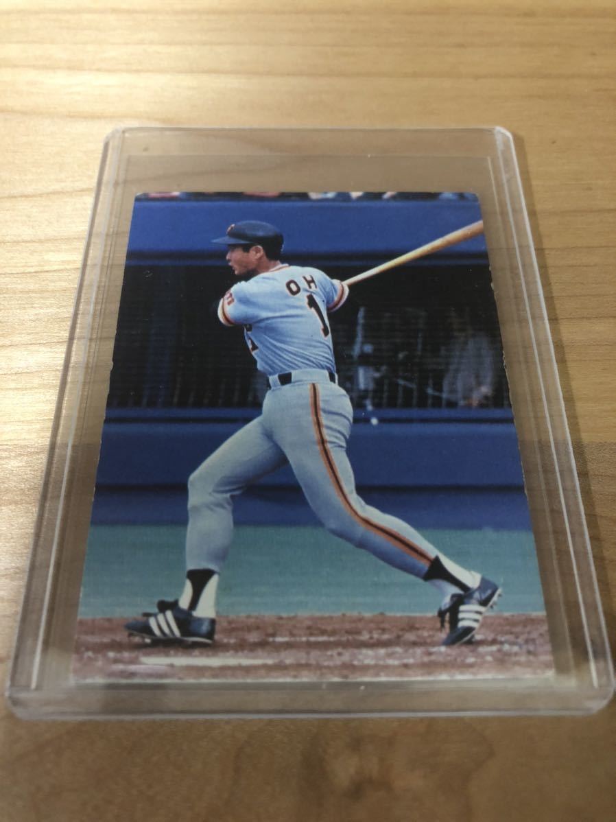 No.1 王貞治 1980年 当時 カード カルビー 大谷翔平 村上宗隆 イチロー