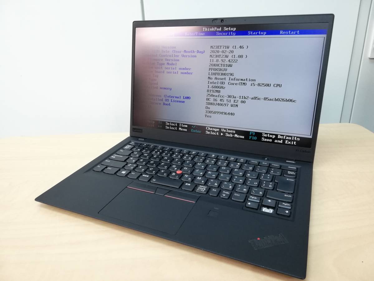 ジャンク】Lenovo ThinkPad X1 Carbon gen6 ② Lenovo X1 Carbon 6th