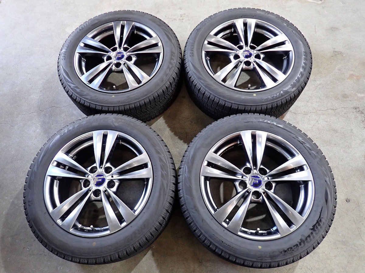送料無料】中古 トヨタ アルファード純正 225/55R17 17x7.0+45 114.3