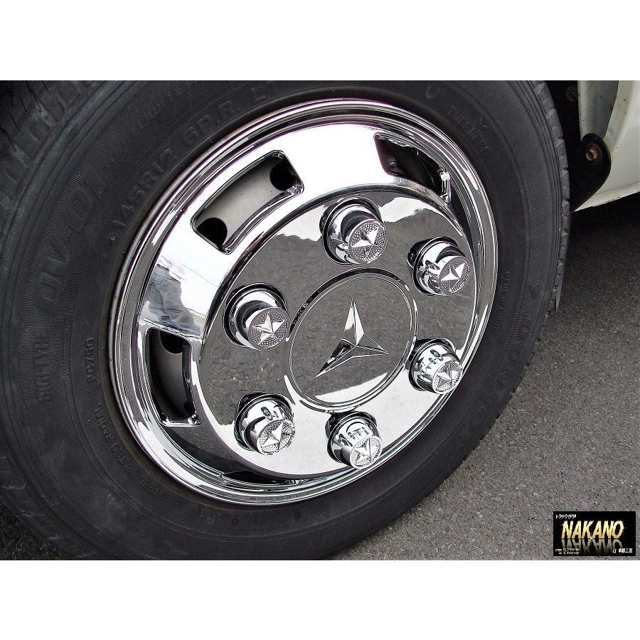 軽トラ用 DXメッキ ホイールキャップ（4枚セット） 12インチ