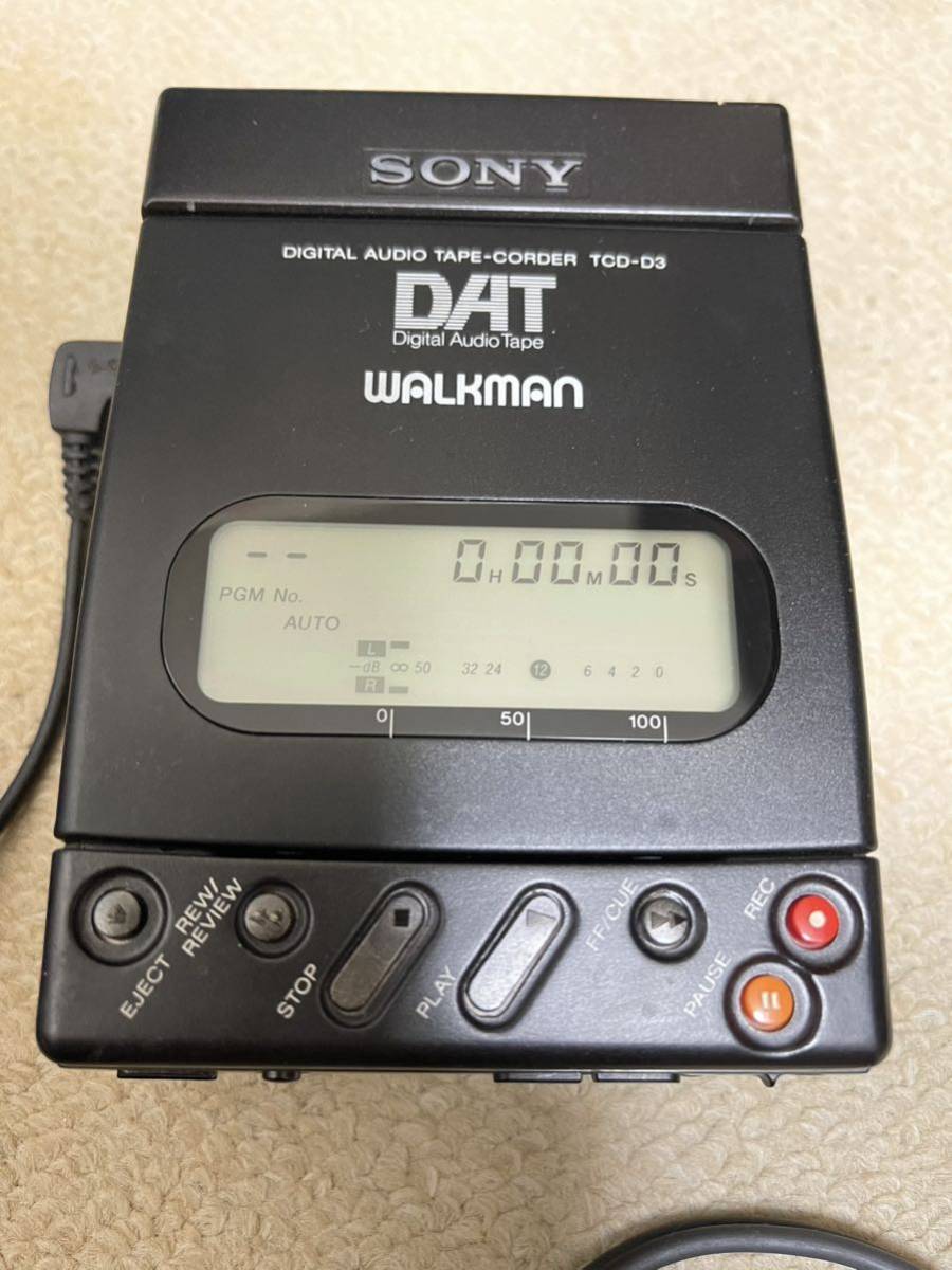 SONY ソニー DAT ウォークマン TCD-D3 ジャンク　通電確認　