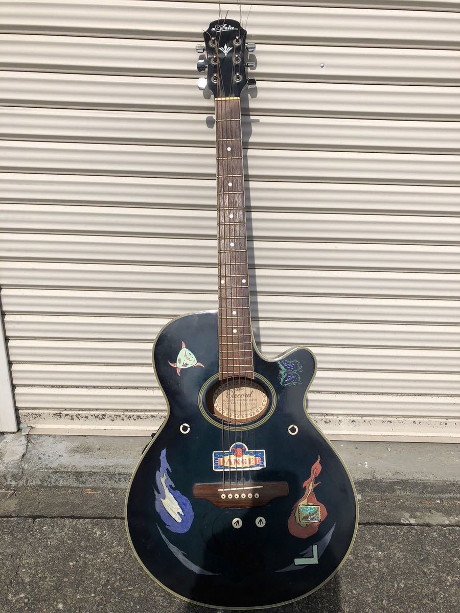 A318 Aria Elecord アリア FET-500EBLS EQ-505 エレアコギター Elecord
