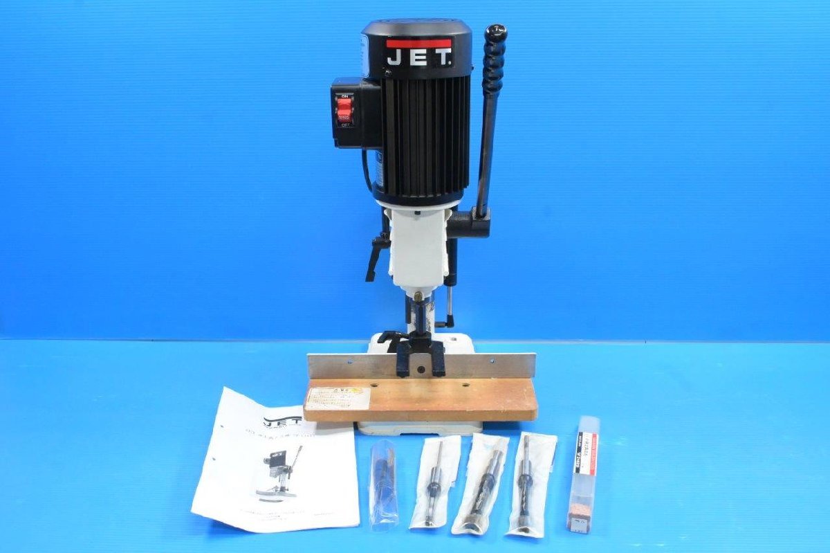 JET 卓上角ノミ機 T-1147 JBM-5 角のみ4本付き 100V 50/60Hz 角のみ の 