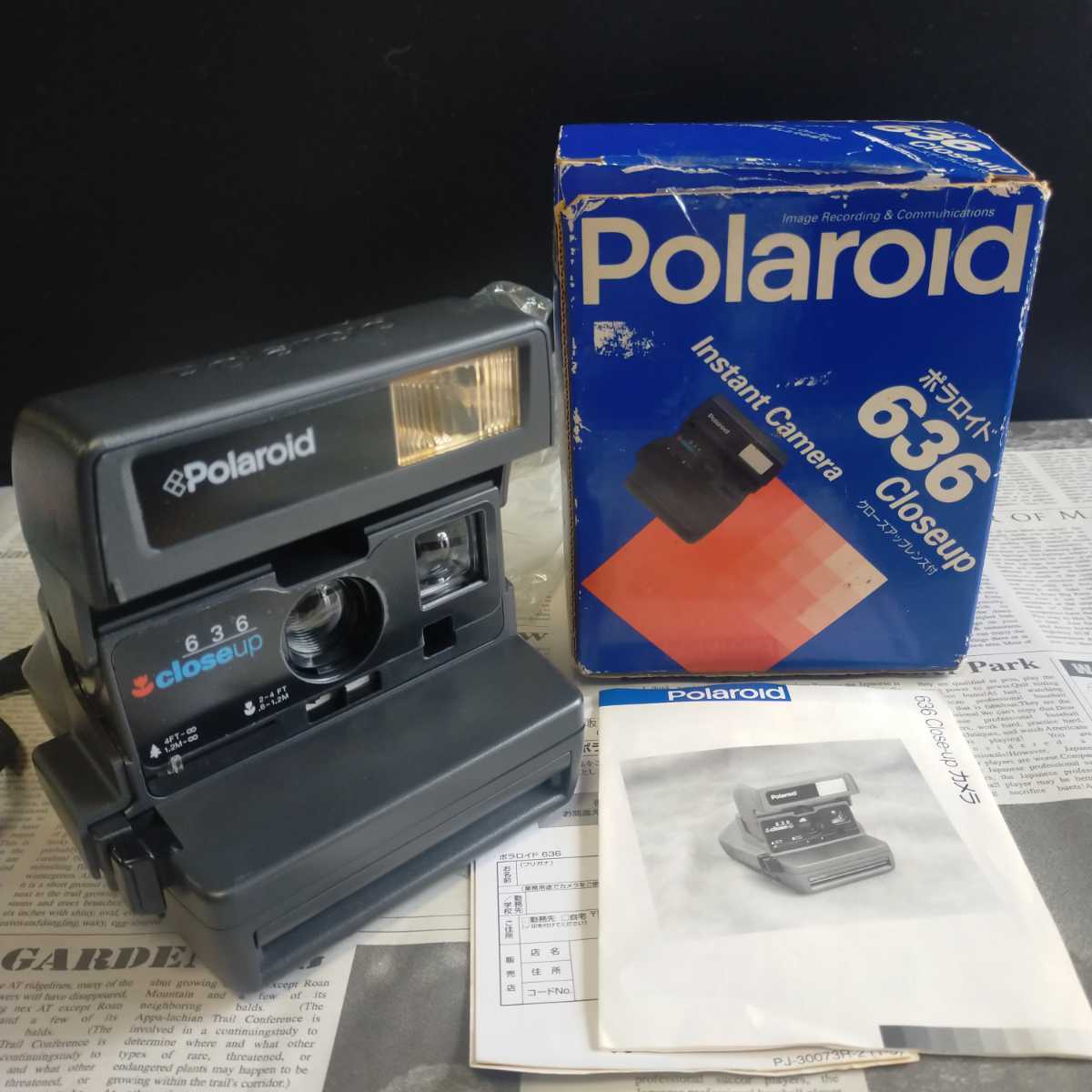 Polaroid 636 Closeup 箱・説明書付 美品 未確認 動作未確認品 外箱付 Polaroid 636 CLOSEUP ポラロイドカメラ 0