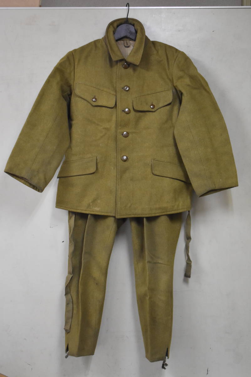 うぶ品 日本軍 軍隊の制服 上下 昭和十七年製 六號 大支検定 九八式 