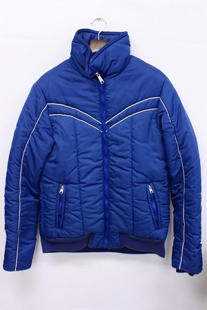 送料込 TMT パイピング スキー ダウン ジャケット 青 M 新品 