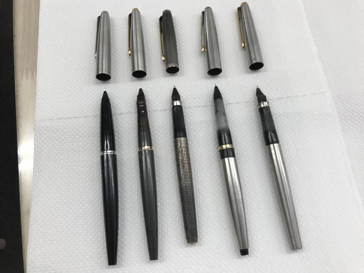 □PARKER パーカー万年筆5本セット☆現在書けませんのでジャンク