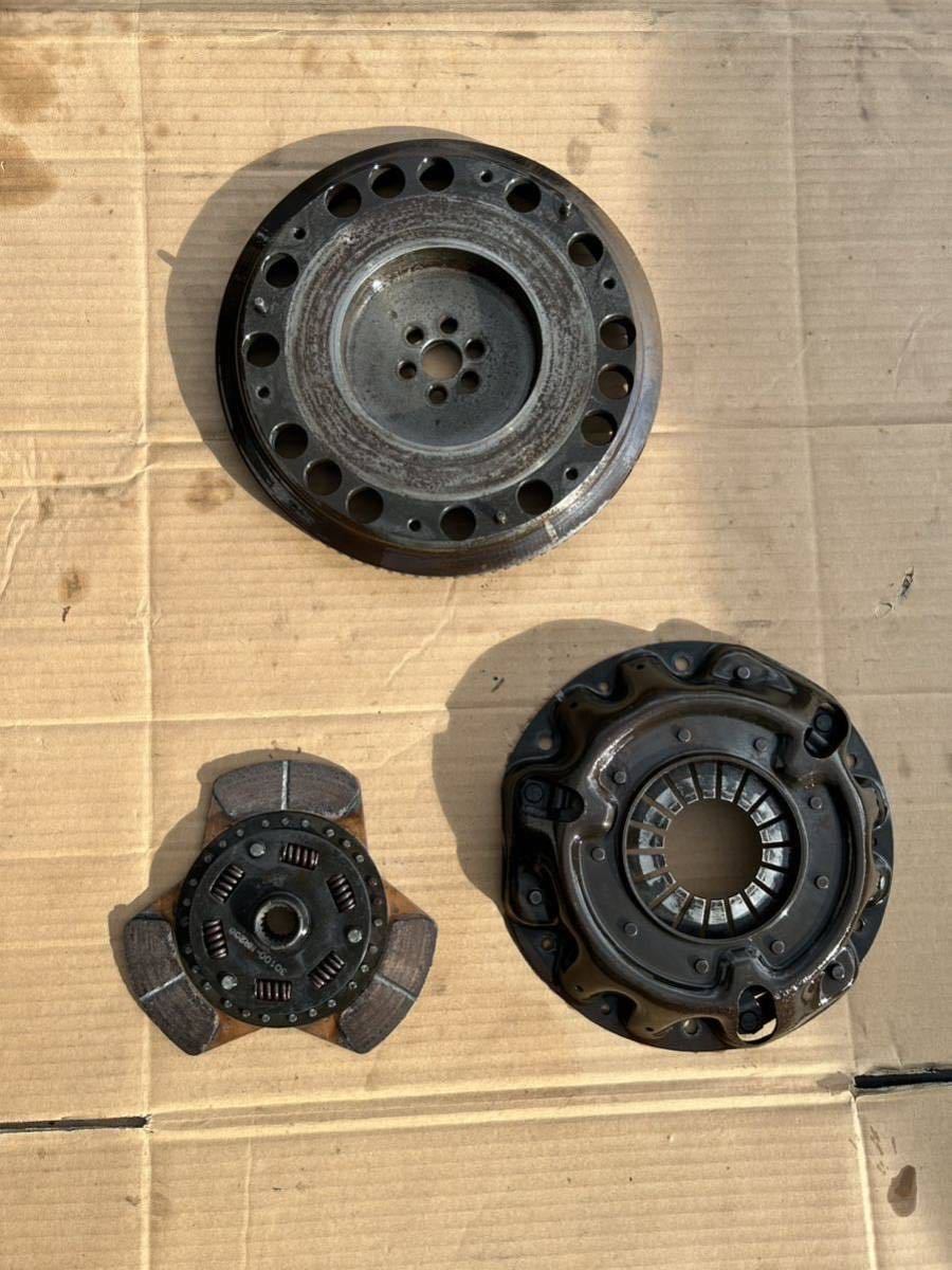 希少サニーA型エンジンで使用していた物です強化クラッチ フライホイール クラッチカバーニスモ