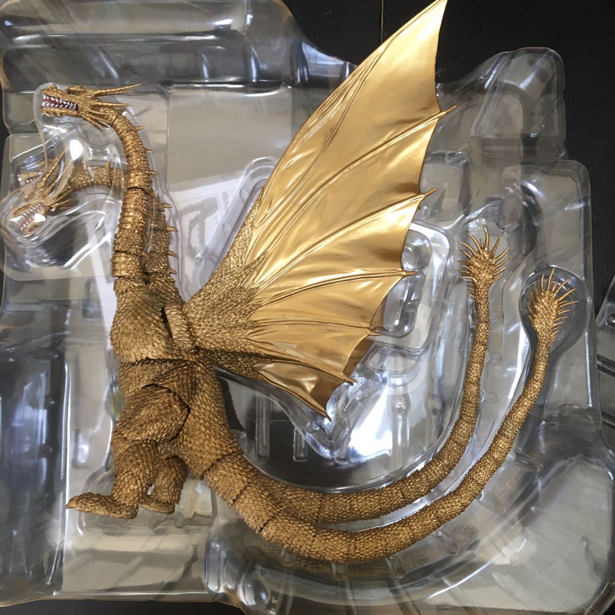 開封品】BANDAI S.H.モンスターアーツ キングギドラ 酒井ゆうじ ゴジラ 