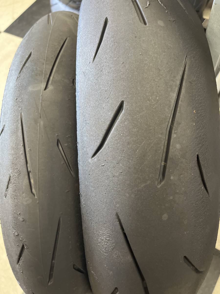 ダンロップ α13SP 110/70R17 140/70R17 中古タイヤ