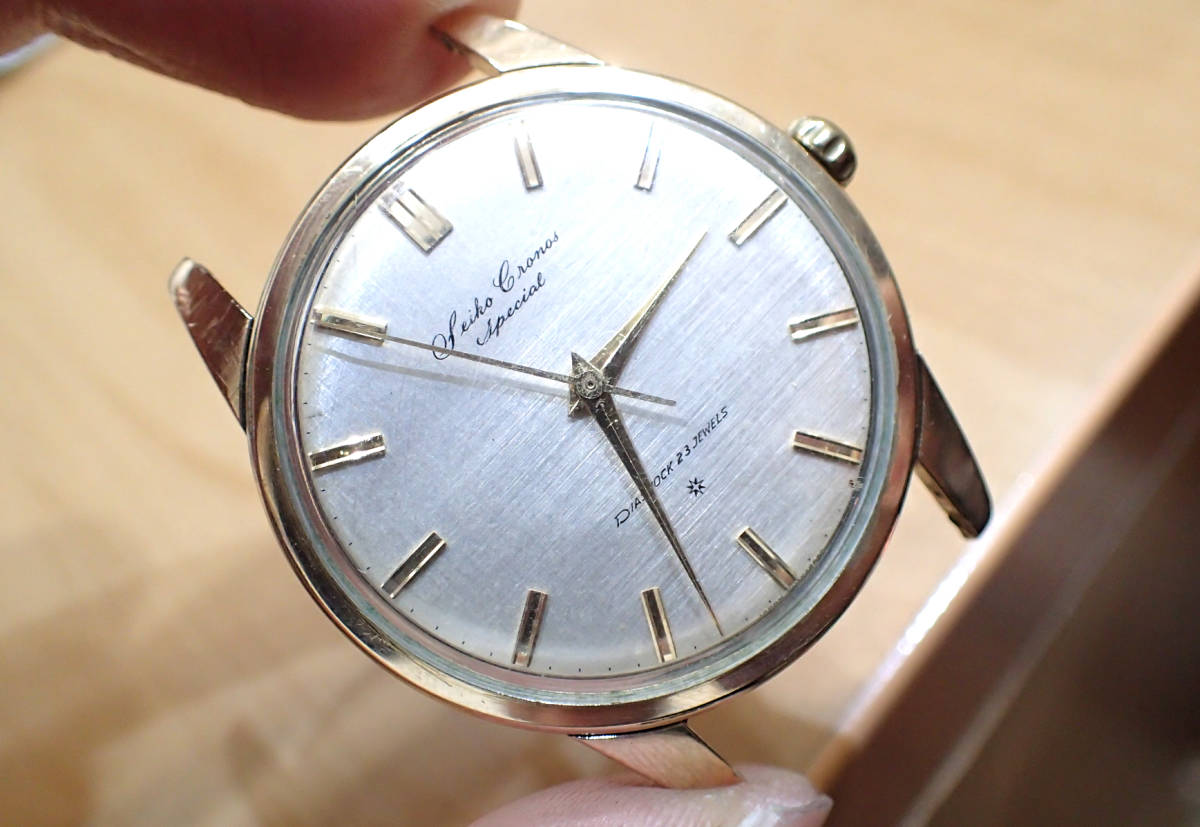 激レア ◇セイコー/SEIKO クロノス スペシャル ◇23石/SD文字盤 金無垢 