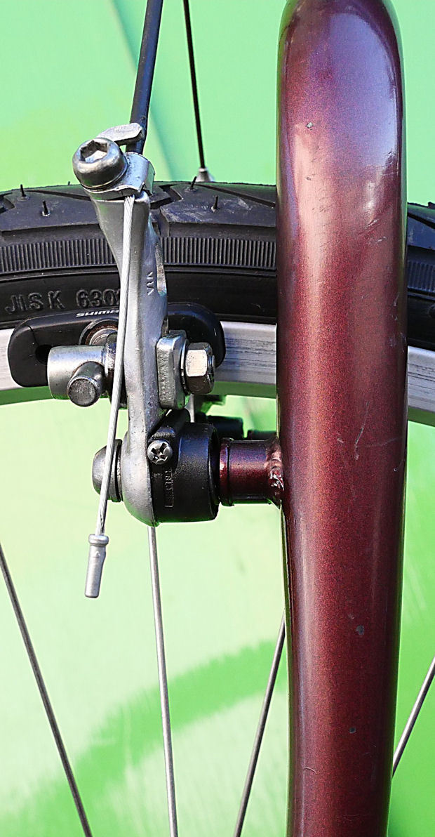 PEUGEOT タイヤ METRO 26インチ shimano 7s CT42cm ブラウンカラー 