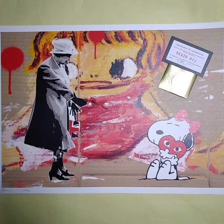 額込 世界限定100枚DEATH NYC アートポスター DEATH NYC 世界限定100枚