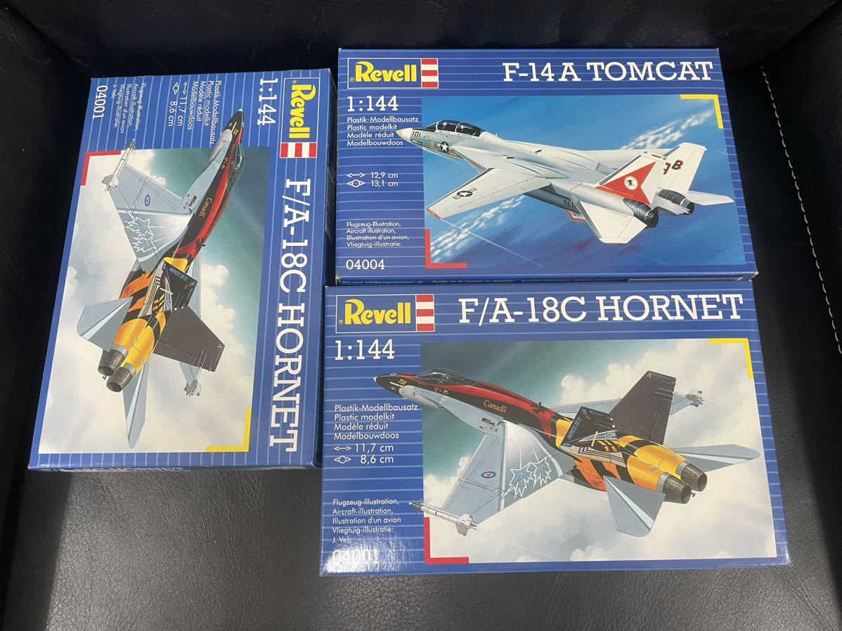 f134未組立3点セット1/144スケール F/A-18C ホーネット f-14A