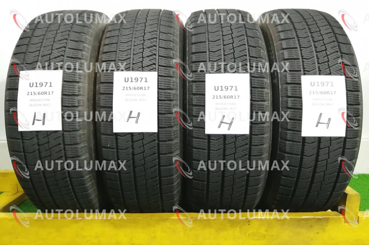 215/60R17 96Q Bridgestone BLIZZAK VRX2 中古 スタッドレスタイヤ 4本