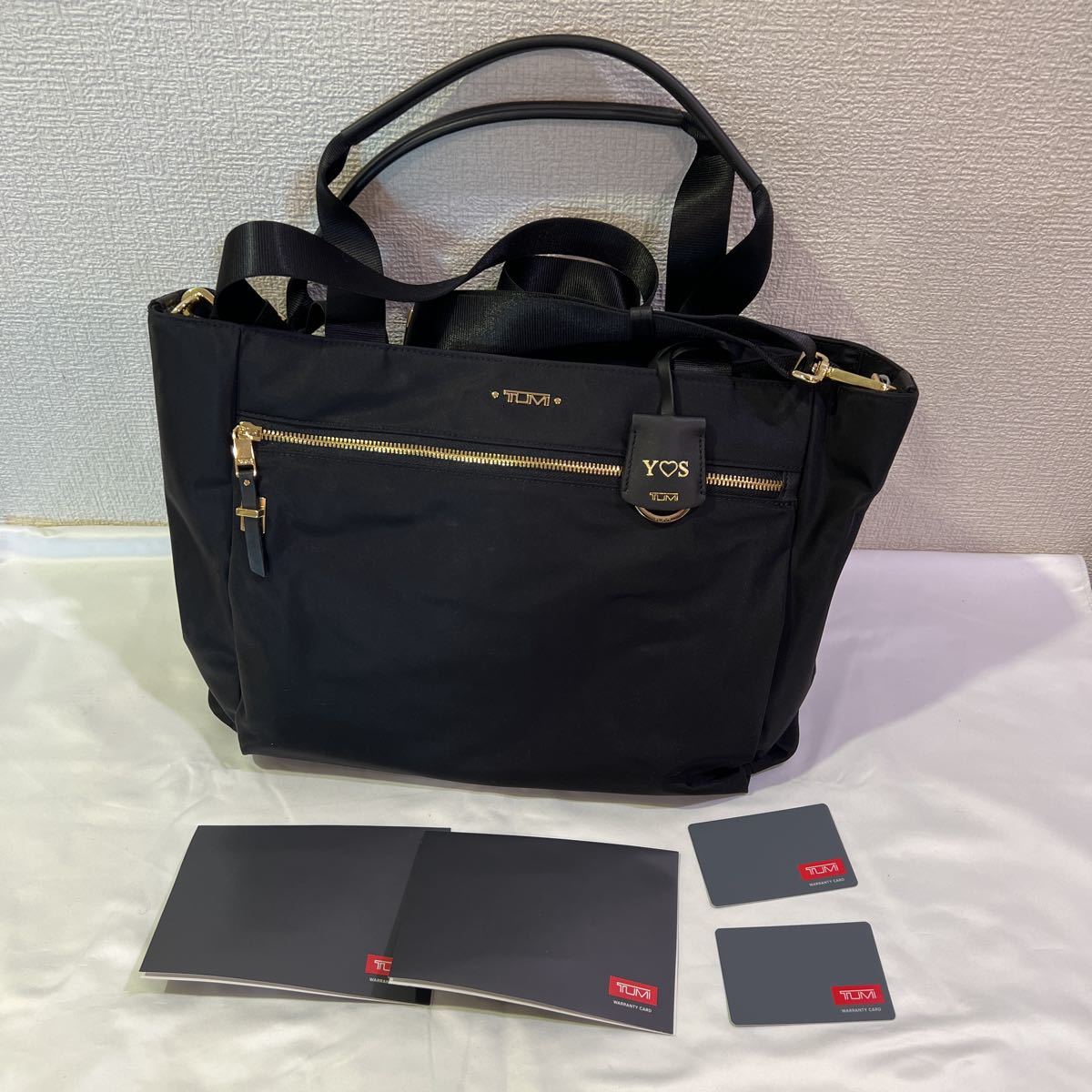TUMI ショルダーバッグ ブラック Warrantyカードあり