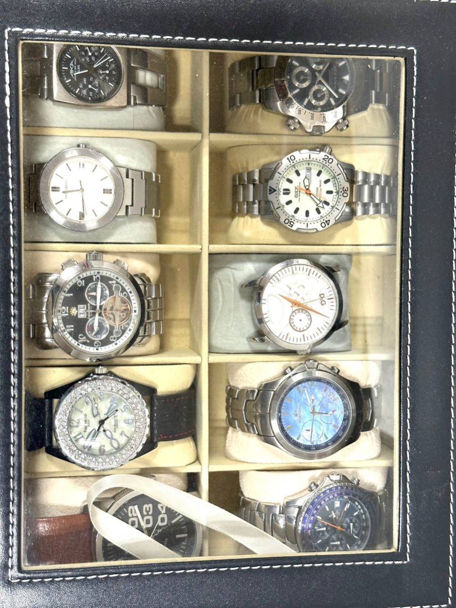 0217H ファクション時計 まとめ売り 26点 ほとんど稼働品 SEIKO/D&G