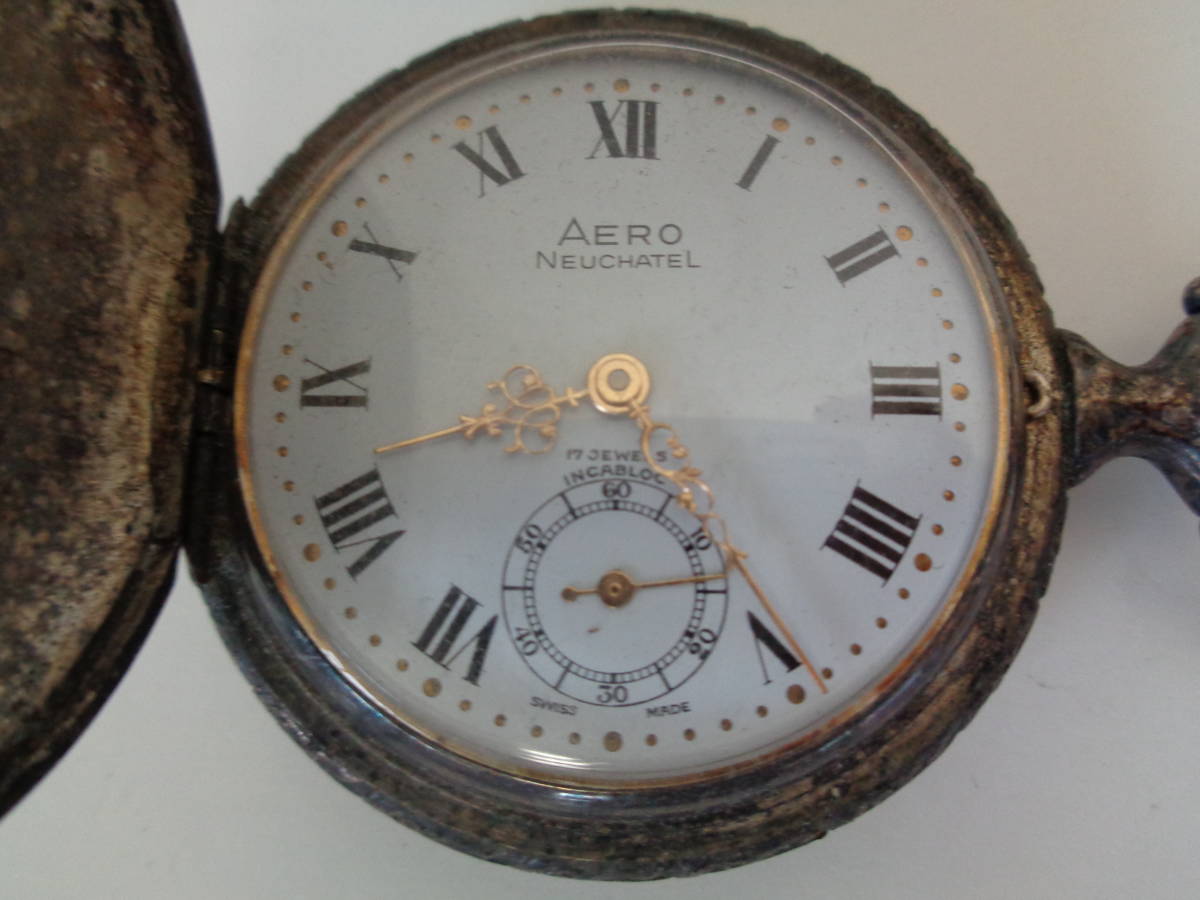 エアロウォッチ エアロ懐中時計 AERO WATCH AERO NEUCHATEL スイス製 