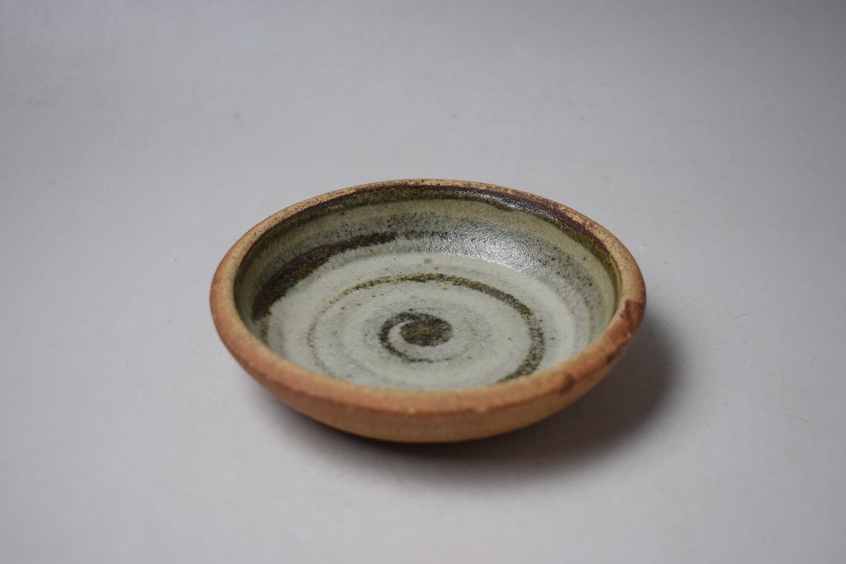 C618 人間国宝 浜田庄司 小皿 饅頭皿 民藝食器 箱無 真作保証