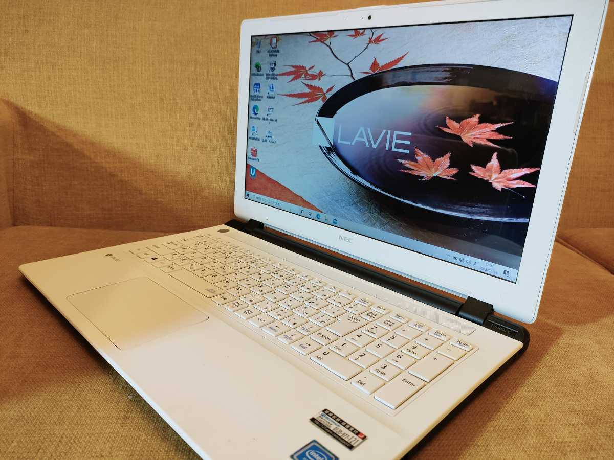☆NEC LaVie NS100/C1W Windows10 CPU3215U 1.70GHZ 2GB 500GB -HDD