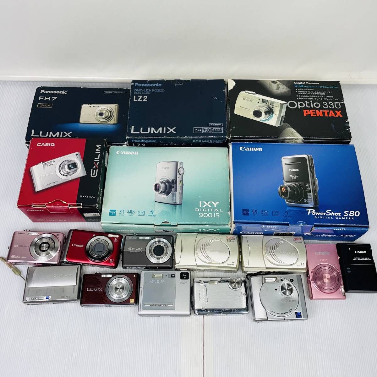 デジカメ7台まとめ売り NIKON 富士フイルム OLYMPUS KONICA デジカメ7