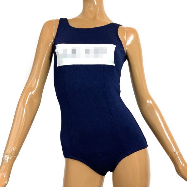13日本ニット女子競泳水着(170)★濃紺ネイビー・ポリエステル100％★男性も