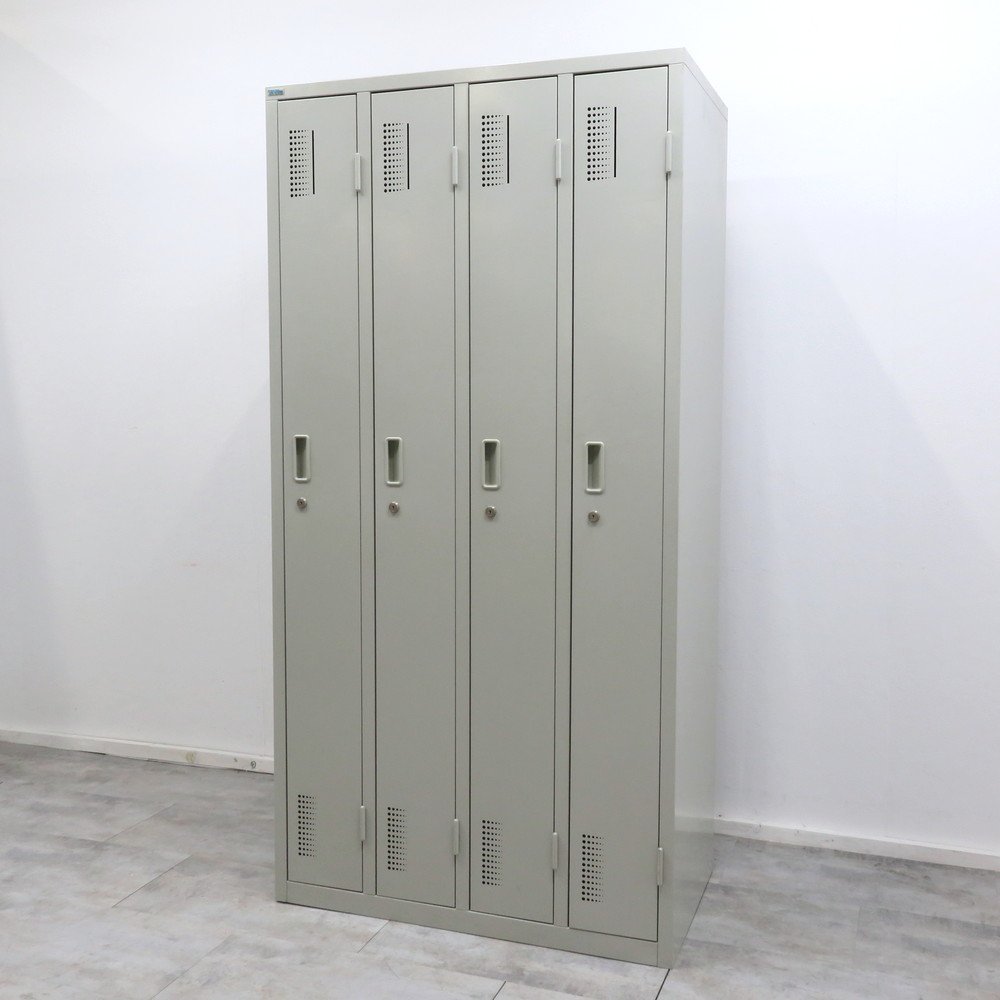 Ceha オフィスロッカー 900x520x1800mm Ceha チェハ 4人用ロッカー ニューグレー オフィスロッカー 新品5万 4