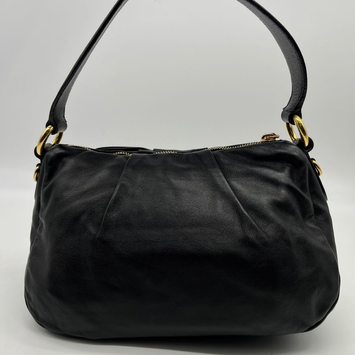 1円《新品同然》PRADA プラダ ミニハンドバッグ アクセサリーポーチ 