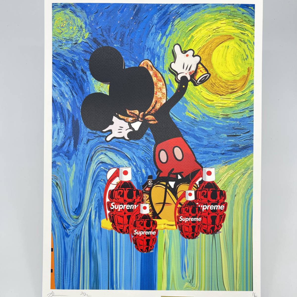 真作】【WISH】いのまたむつみ「翔幻夢」ミクストメディア 直筆サイン