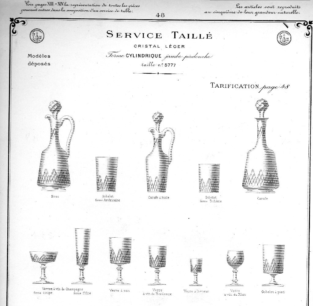 BACCARAT RICHELIEU H.8.6cm オールドバカラ アンティーク クリスタル