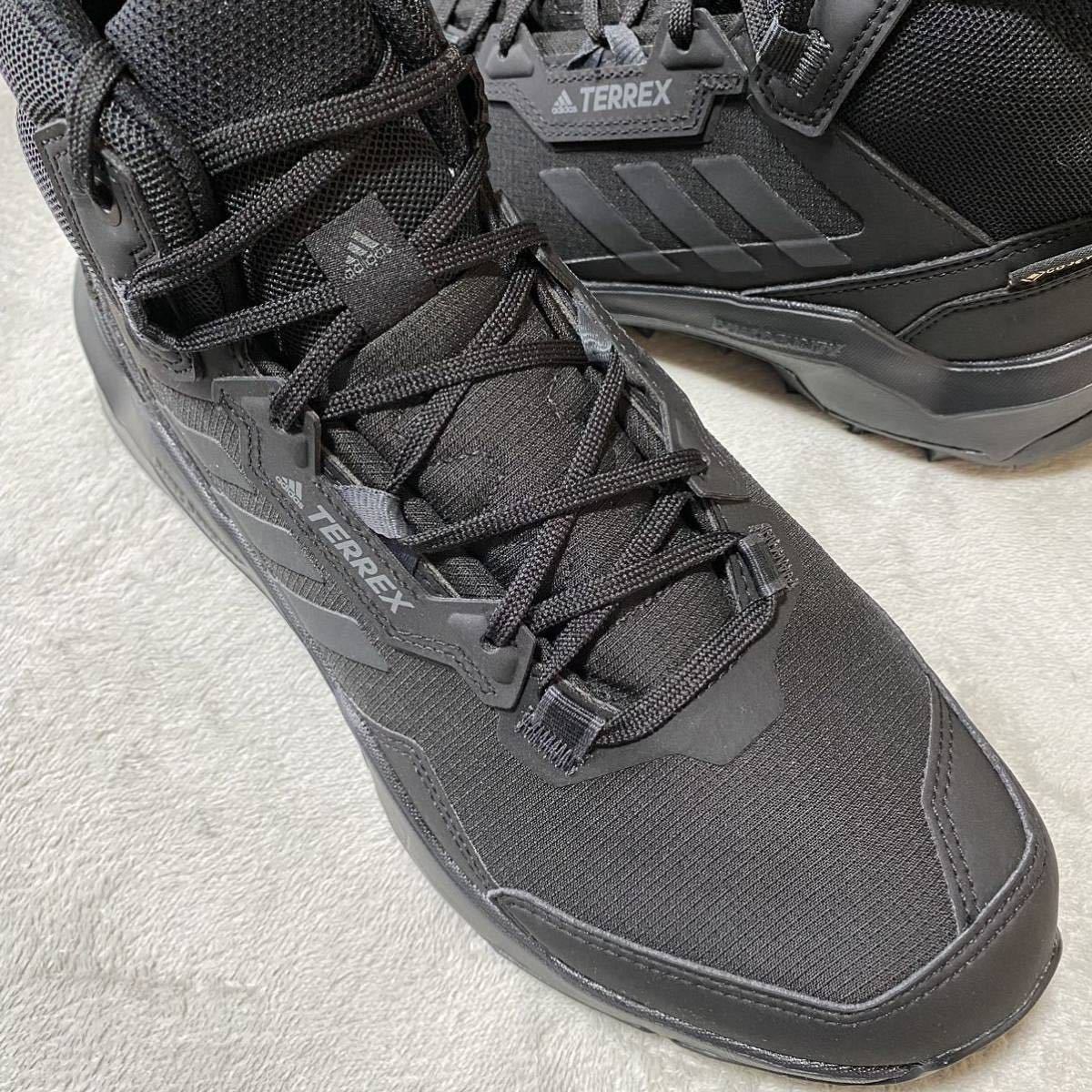 新品 GORE-TEX adidas TERREX AX4 MID GTX テレックス ゴアテックス 正規品 黒 27.5 US9.5 トレッキングシューズ ミッドカット ハイキング
