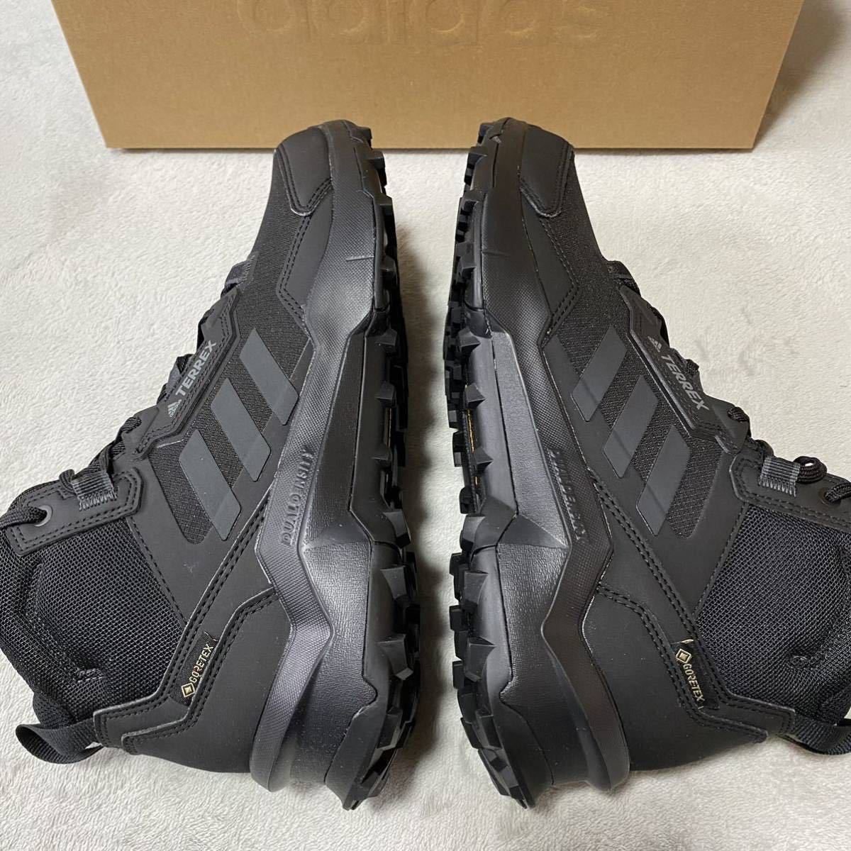 新品 GORE-TEX adidas TERREX AX4 MID GTX テレックス ゴアテックス 正規品 黒 27.5 US9.5 トレッキングシューズ ミッドカット ハイキング