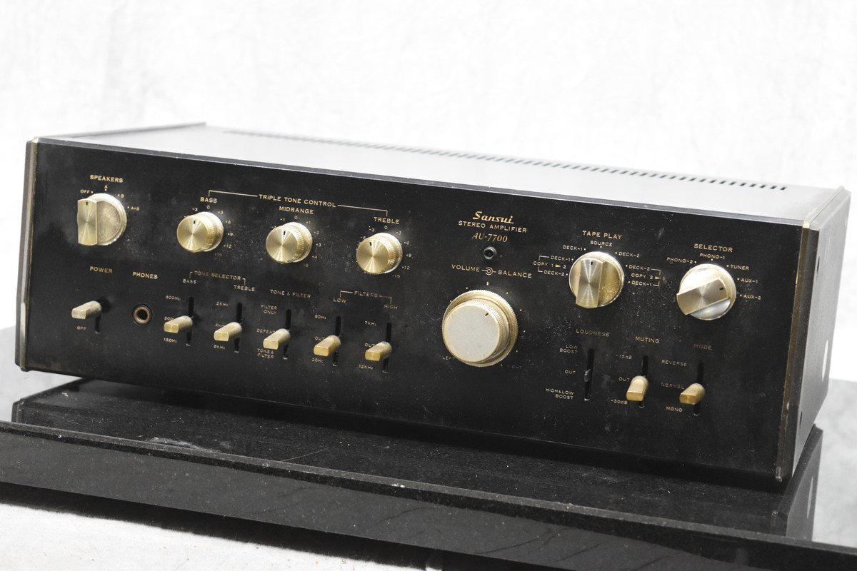 ジャンク品 SANSUI AU-7700 プリメインアンプ サンスイ SANSUI サンスイ AU-7700 プリメインアンプ ☆ジャンク