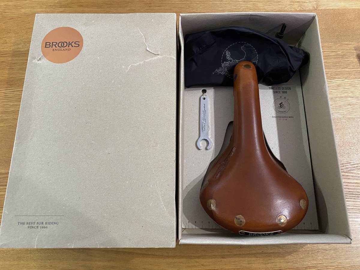 美品ブルックス BROOKS team pro B232H レインカバー付き