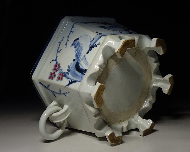 朝鮮美術 李朝 高麗白磁 染付 花文 小壷 M R7500 朝鮮美術 李朝 高麗