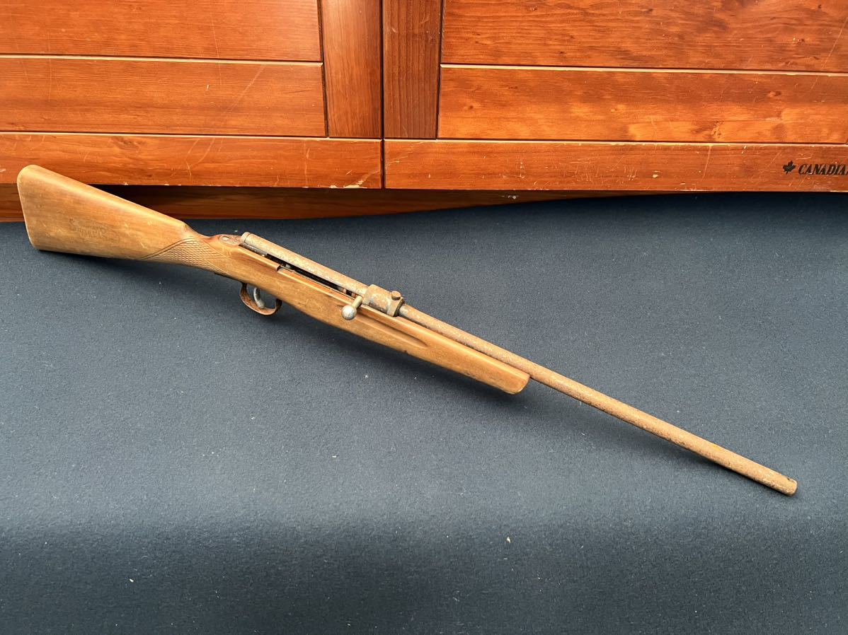 レトロ 射的 銃 コルク 可動品 全長 約 90cm可動キズ 【公式通販】