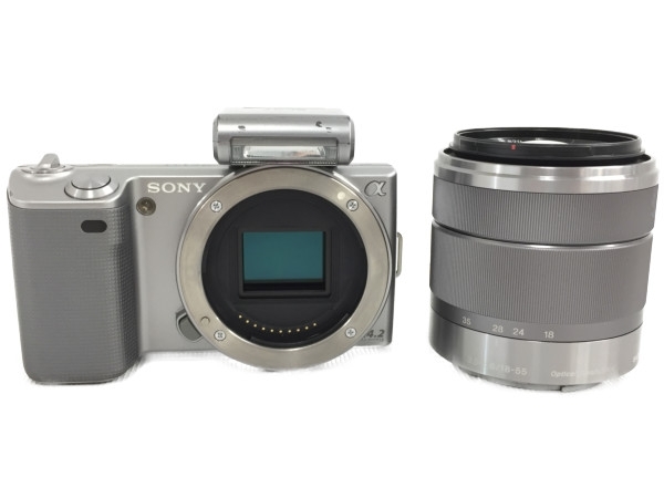 SONY NEX-5 ミラーレスカメラ 3.5-5.6/18-55 レンズ ジャンク N7329765
