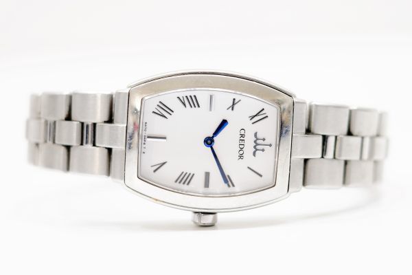 CREDOR クォーツ レディース 腕時計 青針 AQUA