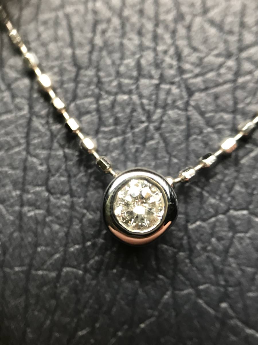 K18WG ダイヤモンドネックレス